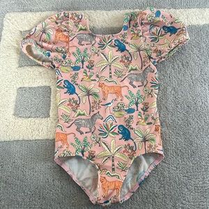 Mini Boden Short-Sleeve Bathing suit - 3-4Y